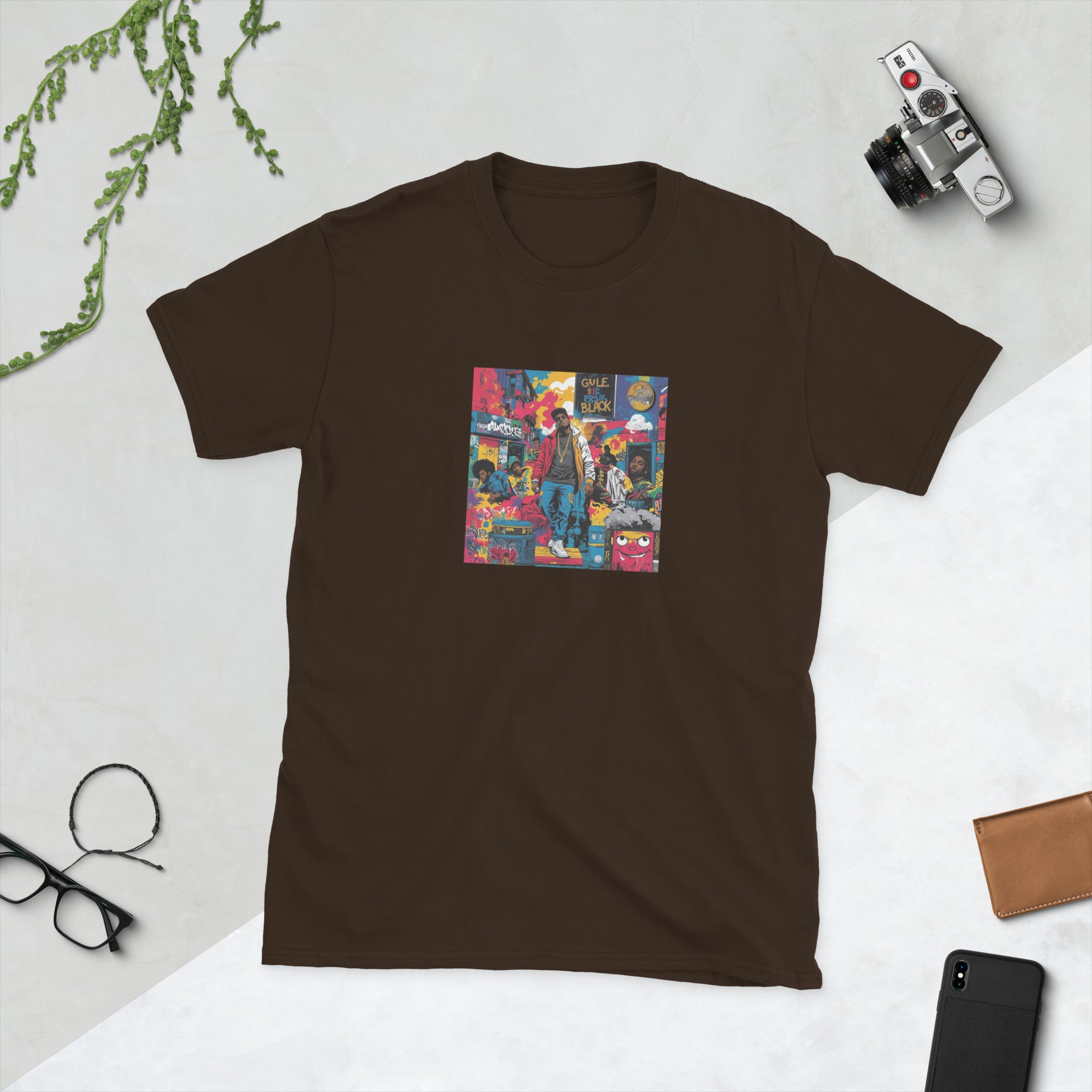 Dark Chocolate unisex T-shirt, short sleeves, front graphic print