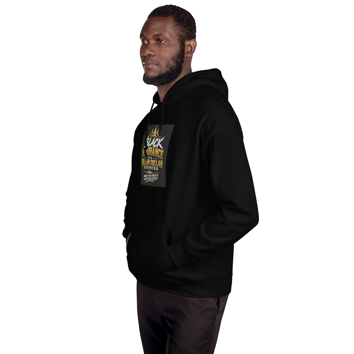 Moving in These Streets statement unisex hoodie, side view