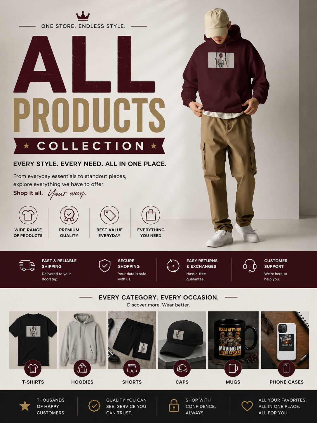 All products by MIS Apparel – Move In Silence Streetwear Collection