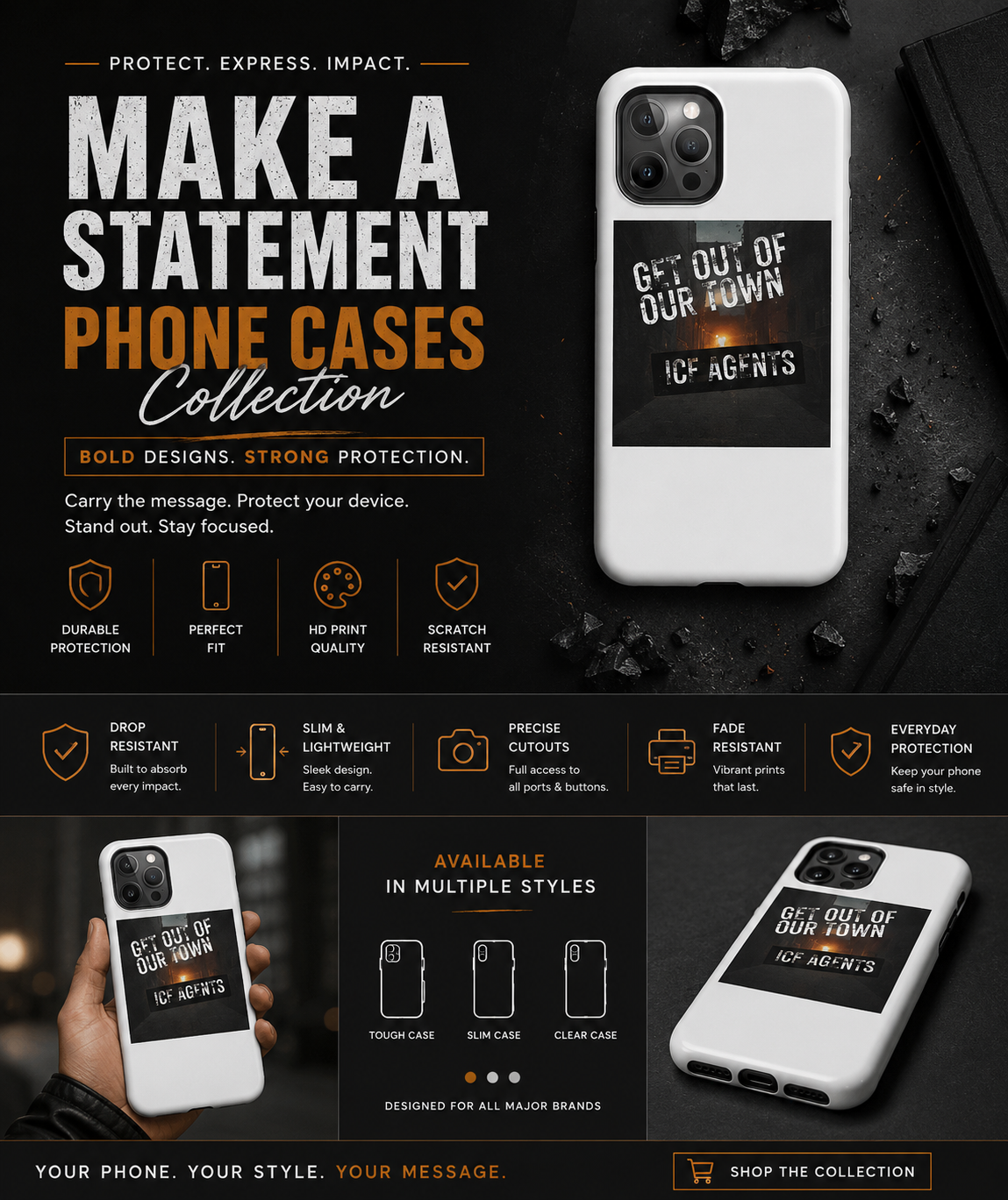 Phone cases by MIS Apparel – Move In Silence Collection