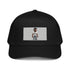 Move In Silence 5 panel cap in Black with front graphic patch