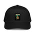 Black 5-panel cap with &