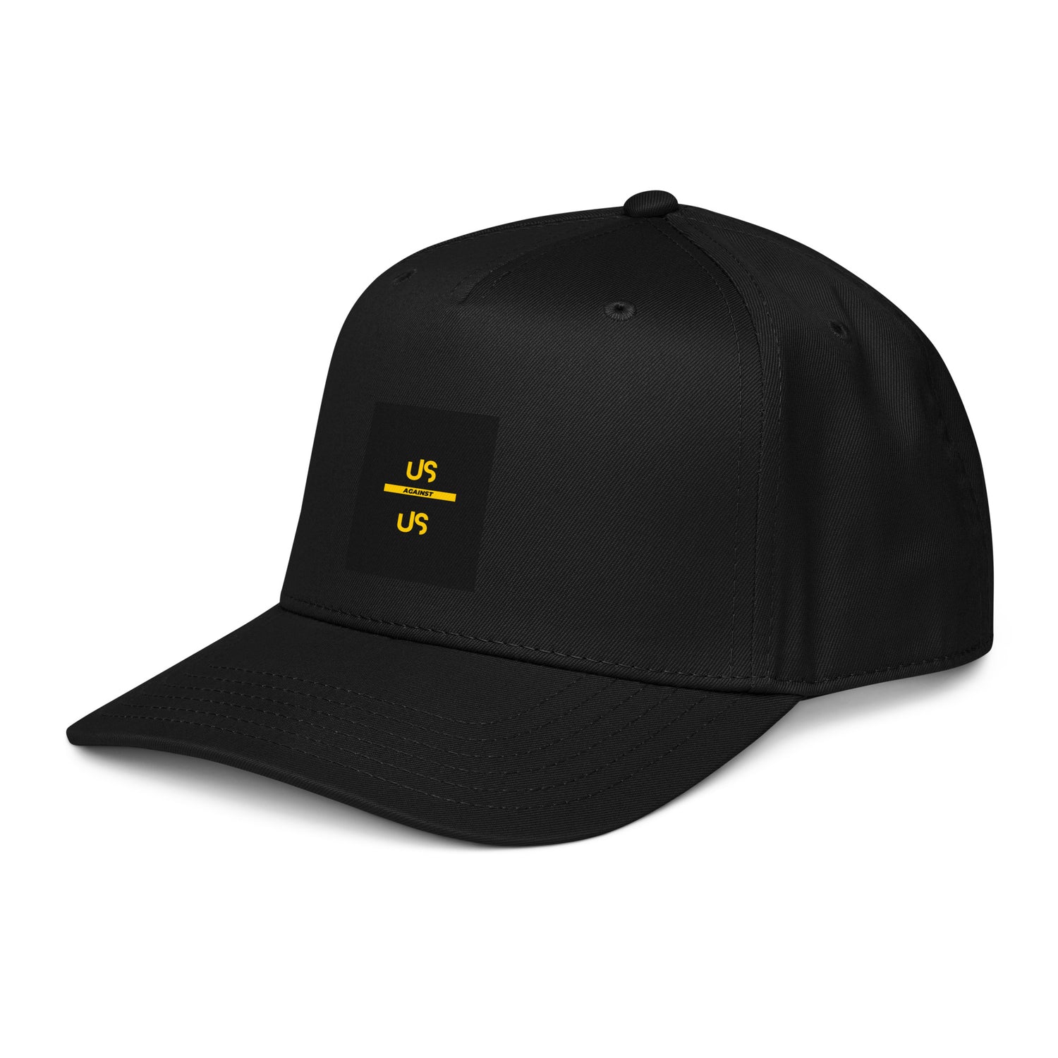 Black 5-panel cap with US logo on side