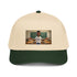 Slow Money Better Than No Money 5-Panel cap (Natural/Dark Green) front graphic