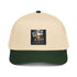 Natural and dark green 5-panel cap with front “ICE AGENTS” graphic