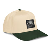 Natural and dark green LYRIC cap with front side logo patch