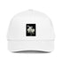 Slow Money 5-panel cap, white with front “Slow Money” money-print logo
