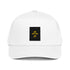 White 5-panel cap with &