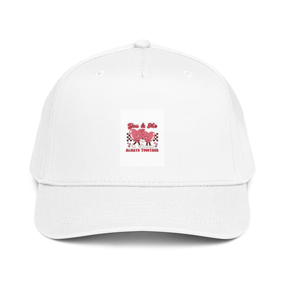 You &amp; Me Always Together 5-panel cap, white with front logo patch