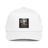 White 5-panel cap with front “ICE AGENTS” graphic patch