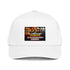 Black History Month 5 panel cap, white with front graphic patch