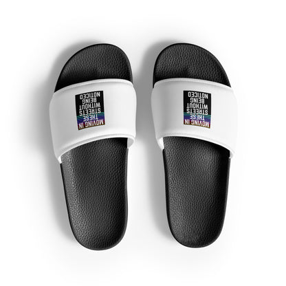 Moving In These Streets streetwear slides side view