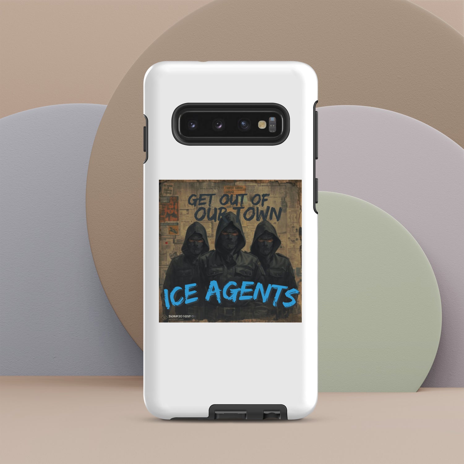 White phone case with &