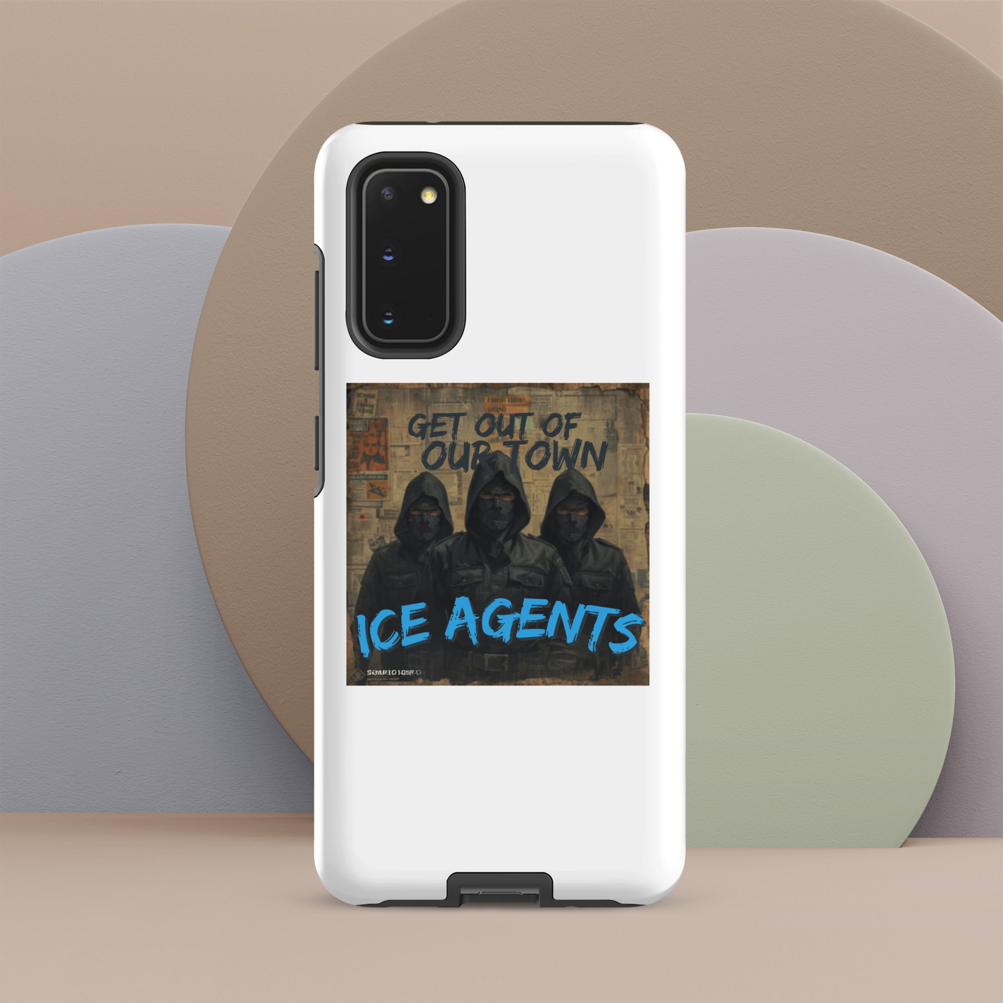 White phone case with &