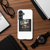 White phone case with &