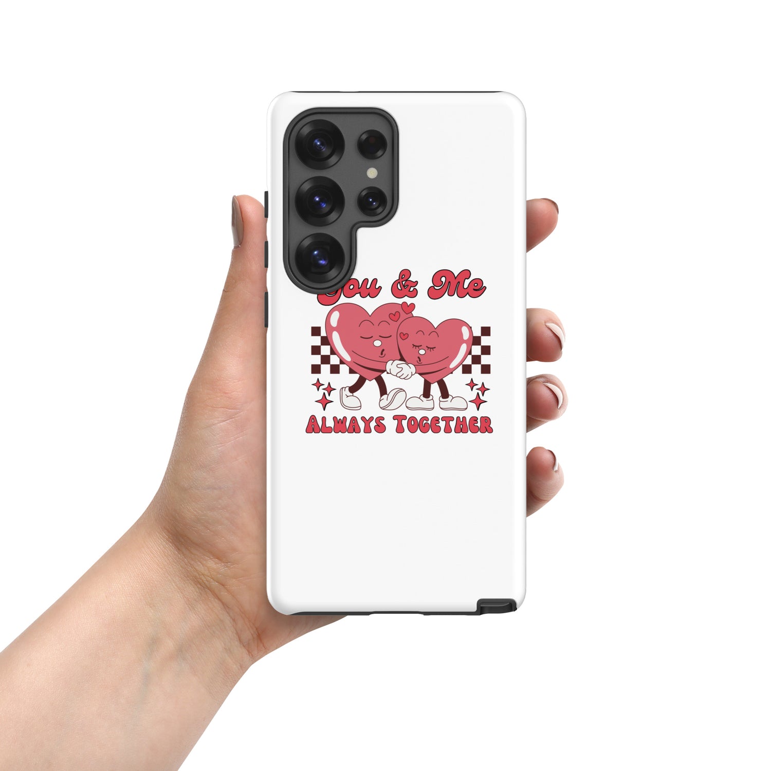 White phone case with &