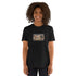 Premium T-shirt in black with front square graphic print