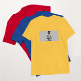 Daisy short-sleeve unisex T-shirt in yellow, front graphic print