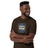 Dark chocolate unisex short-sleeve T-shirt, “STREETS SPEAK” front graphic