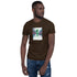 Dark chocolate unisex T-shirt with front graphic
