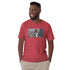 Unisex short-sleeve T-shirt (heather red) with front photo graphic