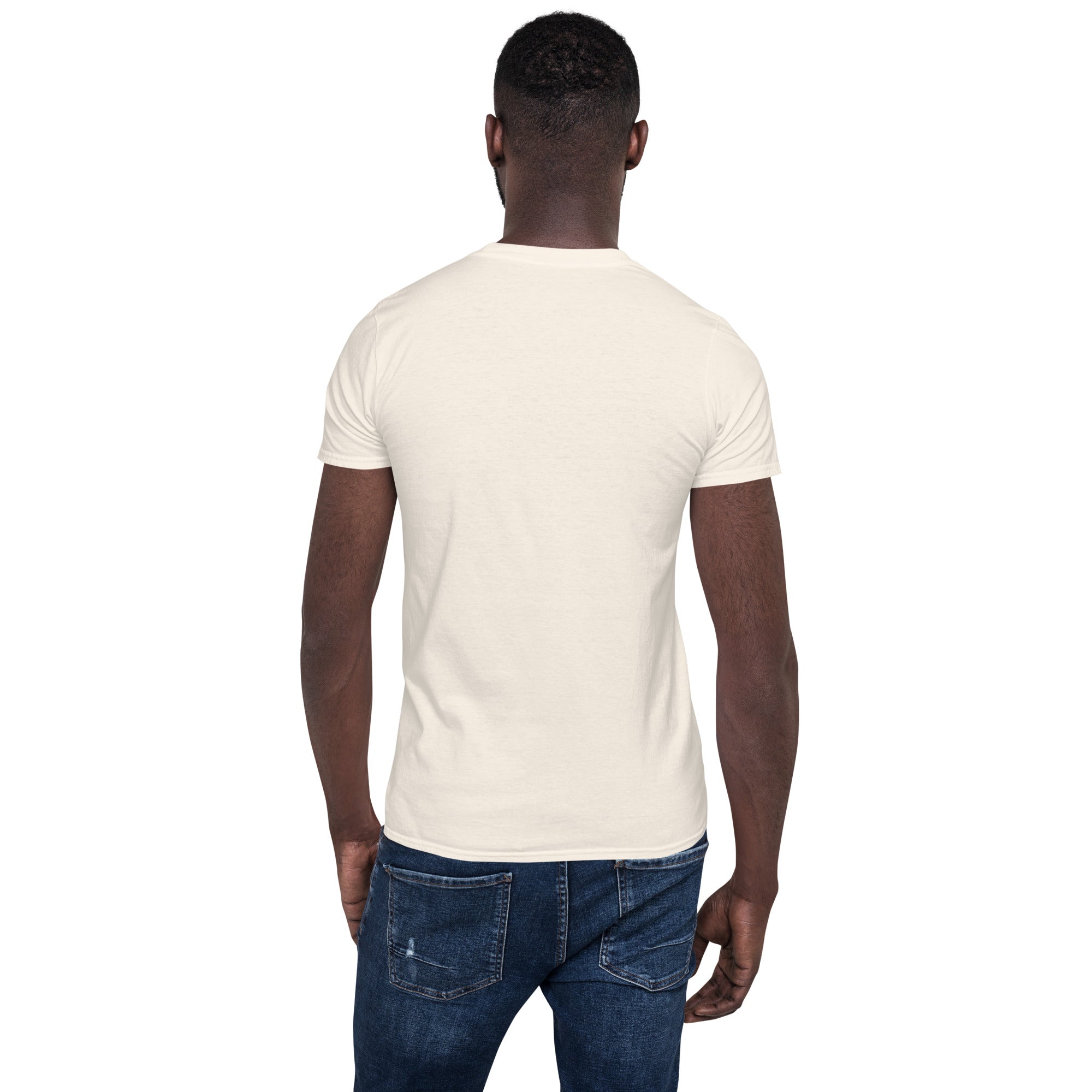 Holla At Ya Boy Son T-shirt unissex, cor branca, vista traseira lisa