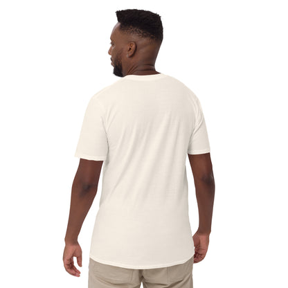 White unisex T-shirt, back view