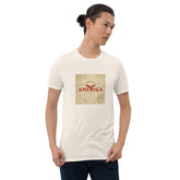 MIS Apparel graphic T-shirt, off-white crew neck with square chest print