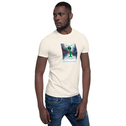 Natural T-shirt front graphic on chest, crew neck, short sleeves