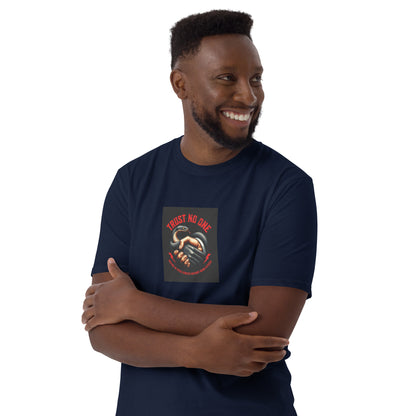Unisex navy T-shirt with &