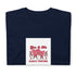 Navy graphic tee with “You & Me” pink couple and “Always Together” text