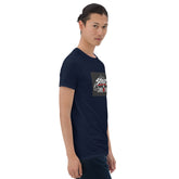 MIS Apparel unisex graphic T-shirt, navy blue, front logo print