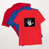 Moving In These Streets unisex T-shirt, red, white handprint graphic