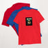 Red unisex T-shirt with &