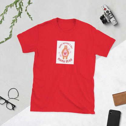 Unisex T-shirt rot mit frontmotiv „Happy Mother&