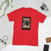 MIS Apparel graphic tee, red, front square streetwear artwork