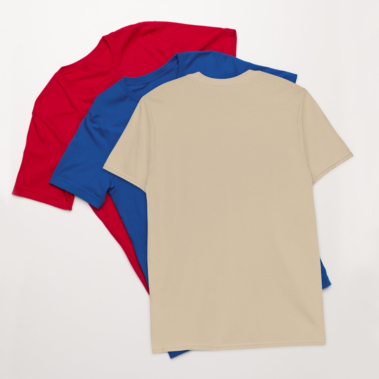Street Life unisex T-shirt, sand, back view with no visible print