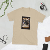 MIS Apparel graphic tee, sand, front square streetwear artwork
