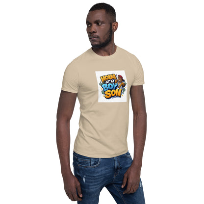Sand unisex short-sleeve T-shirt, front view