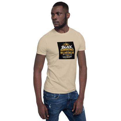 Sand unisex short-sleeve T-shirt with front graphic print, crew neck