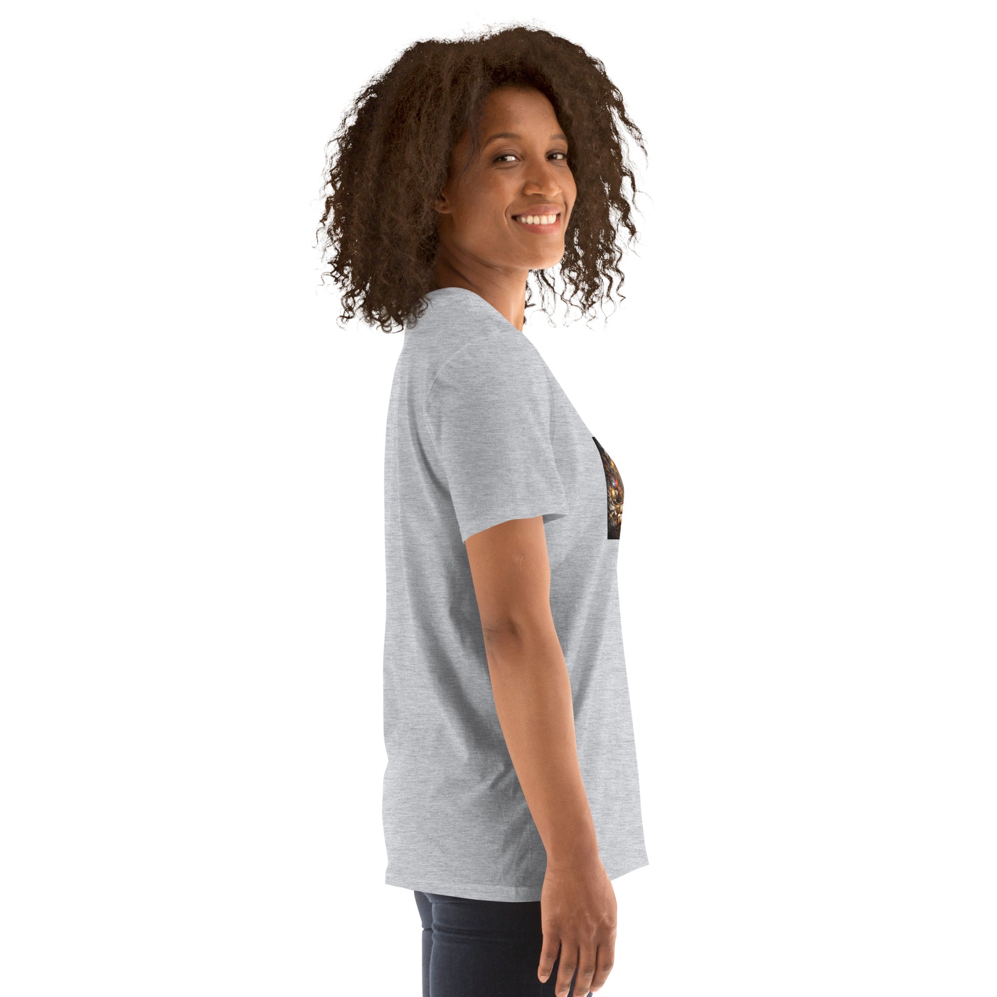 Sport Grey T-shirt, short sleeves and crew neck, relaxed fit