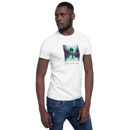 Let The Grind Do The Bragging unisex T-shirt, white, front graphic on chest