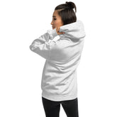 Sport Grey unisex hoodie, back view showing hood and kangaroo pocket
