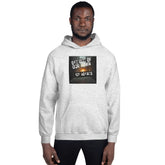 Heather gray pullover hoodie with hood, front pocket, and black “ICE AGENTS” chest graphic