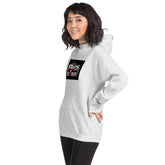 Unisex heather gray hoodie with hood and front pocket; Streets Jail or Death graphic on front.