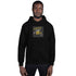 Move In Silence Street Life unisex hoodie in black with front hood graphic