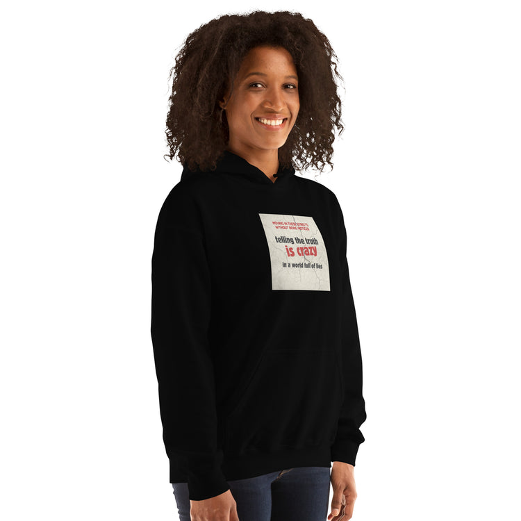 Sudadera negra con estampado &