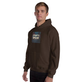 Dark chocolate unisex hoodie with &