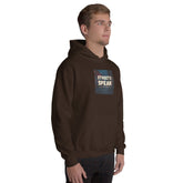 Dark chocolate unisex hoodie with hood and &