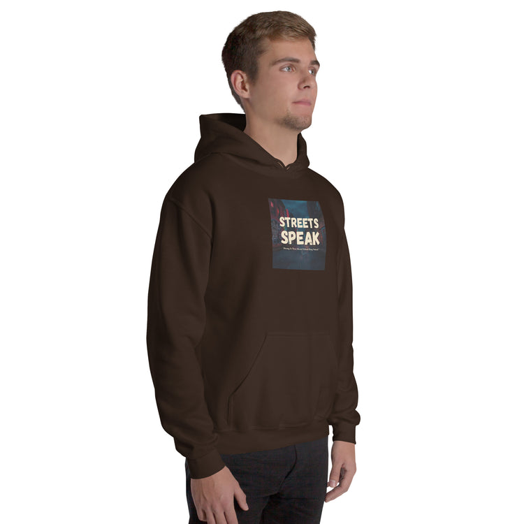 Dark chocolate unisex hoodie with hood and &